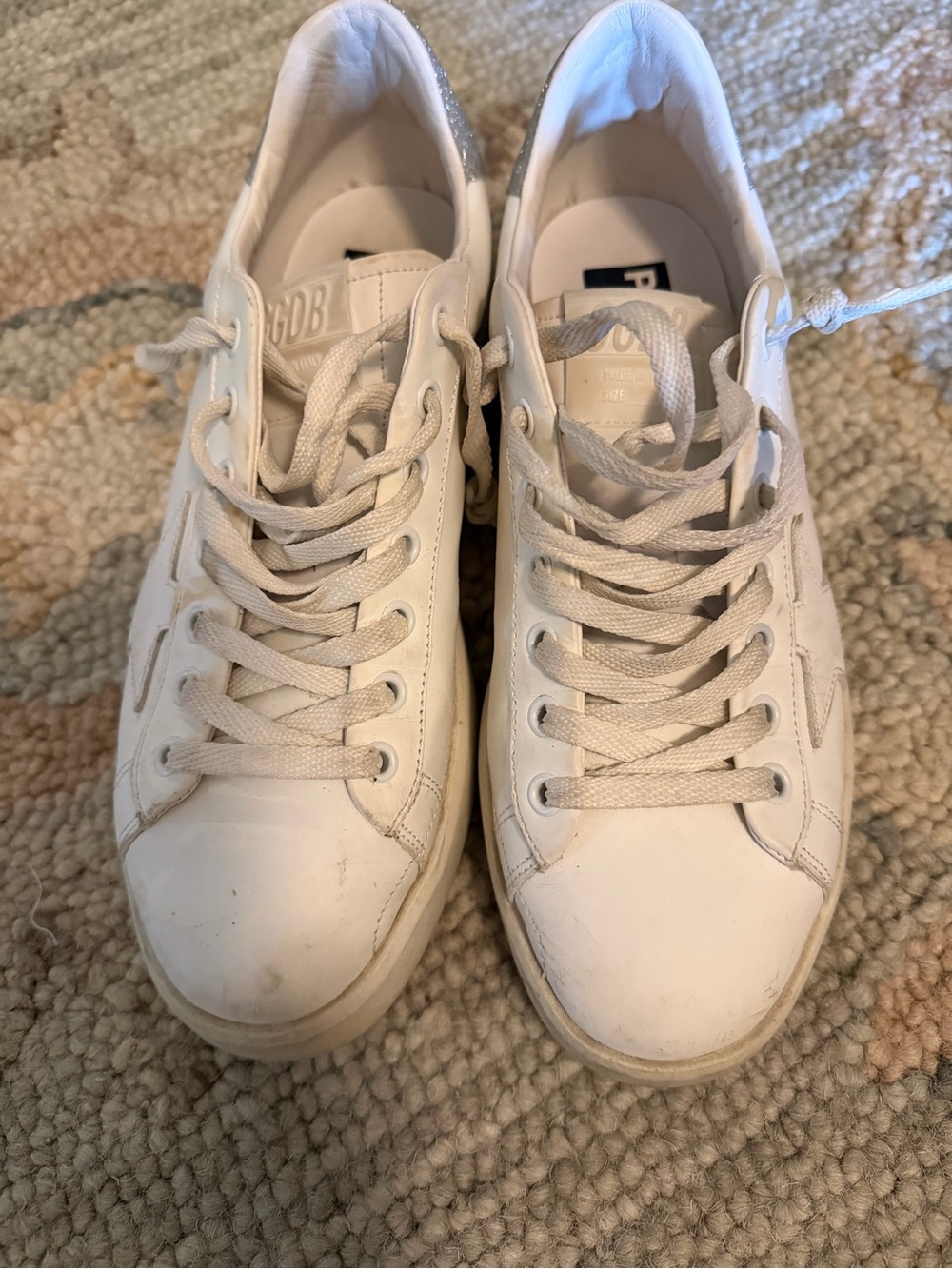 White Leather Low-Top Sneakers - Classic Golden Goose